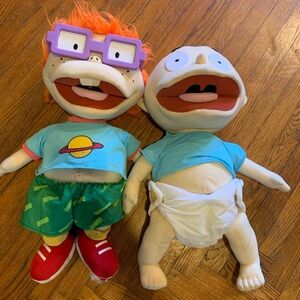 Rugrats Chuckie & Dill 24 Inch Plush Nickelodeon Vintage 1997.